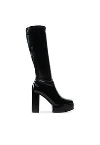 Jenny Fairy Kozaki GLOSSY-02KW Czarny. Kolor: czarny. Materiał: skóra #5