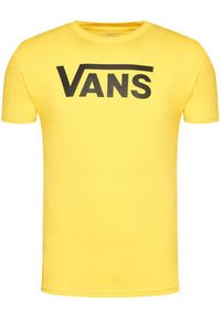 Vans T-Shirt Classic VN000GGG Żółty Regular Fit. Kolor: żółty. Materiał: bawełna #4