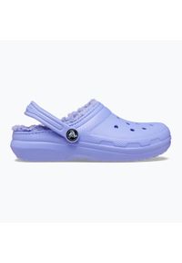 Klapki dziecięce Crocs Classic Lined. Kolor: fioletowy