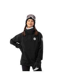 SIROKO - Kurtka snowboardowa damska W1-W Skywalk. Kolor: czarny. Materiał: softshell, materiał. Sport: snowboard