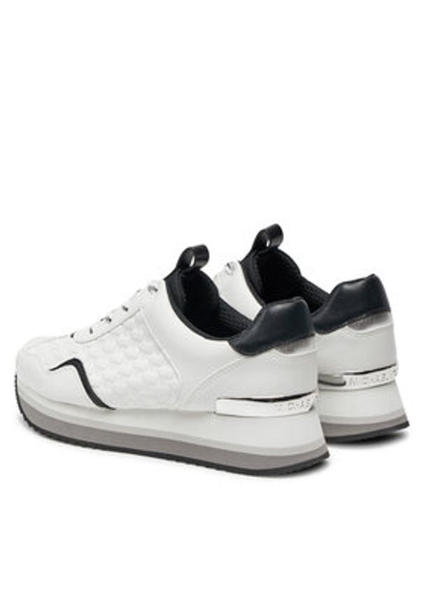 MICHAEL Michael Kors Sneakersy Raina Tainer 43T4RNFSBL Biały. Kolor: biały. Materiał: skóra