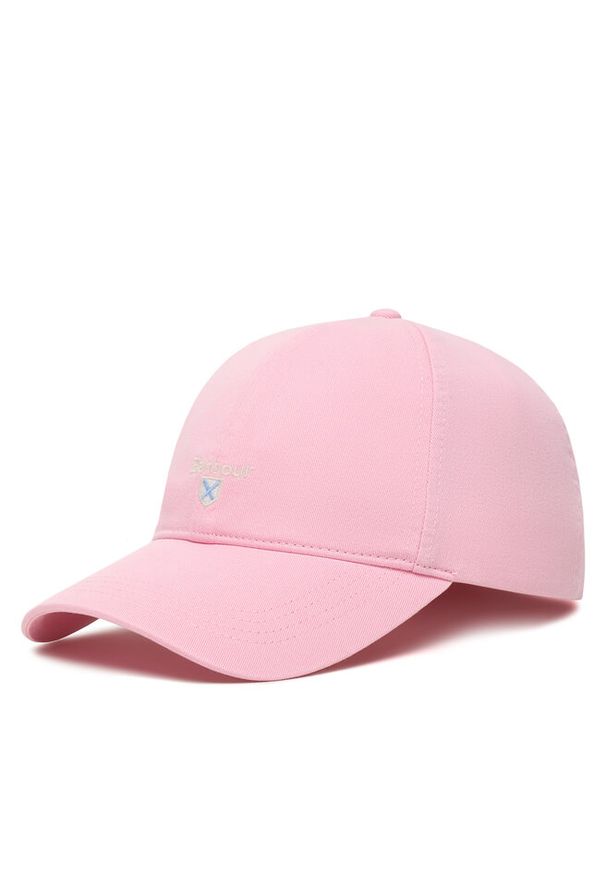 Czapka z daszkiem Barbour. Kolor: różowy