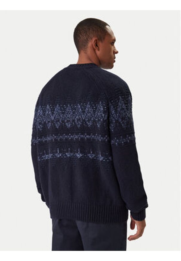 BOSS Sweter Karombo 50548686 Granatowy Regular Fit. Kolor: niebieski