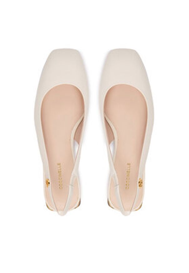 Coccinelle Baleriny C-Everyday E4 U1L 21 03 01 Écru. Kolor: kremowy. Materiał: skóra