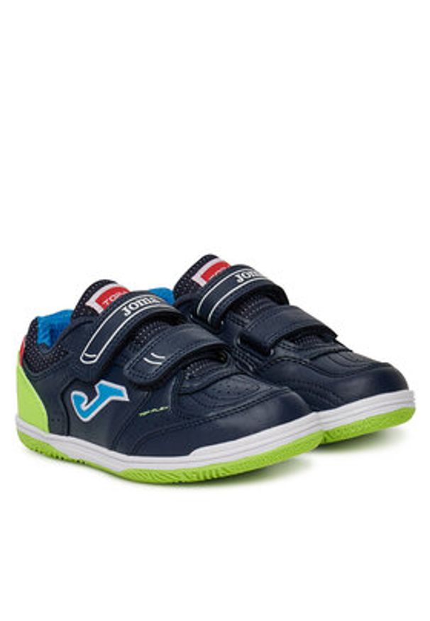 Joma Buty do piłki nożnej Top Flex Jr 2533 TPJS2533INV Granatowy. Kolor: niebieski. Materiał: skóra