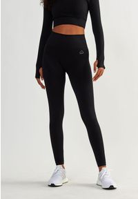 BESHAPED - Legginsy fitness damskie Beshaped Femme Force bezszwowe. Kolor: czarny. Materiał: nylon. Sport: fitness