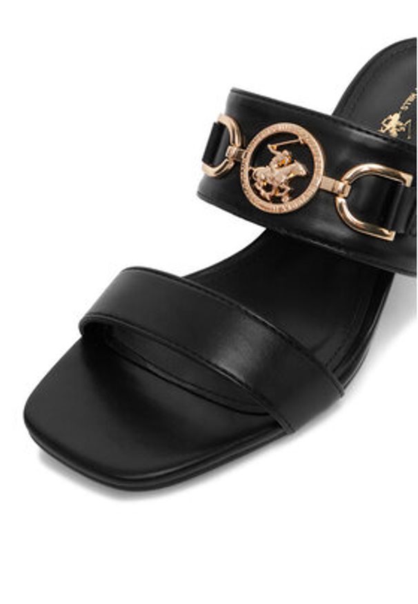 Beverly Hills Polo Club Klapki CEO-LS6450-04 Czarny. Kolor: czarny. Materiał: skóra