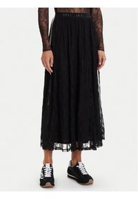 Liu Jo Sport Spódnica midi TF5260 J4951 Czarny Regular Fit. Kolor: czarny. Materiał: bawełna. Styl: sportowy