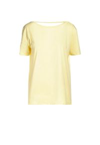 Born2be - Jasnożółty T-shirt Petotai. Kolor: żółty #2