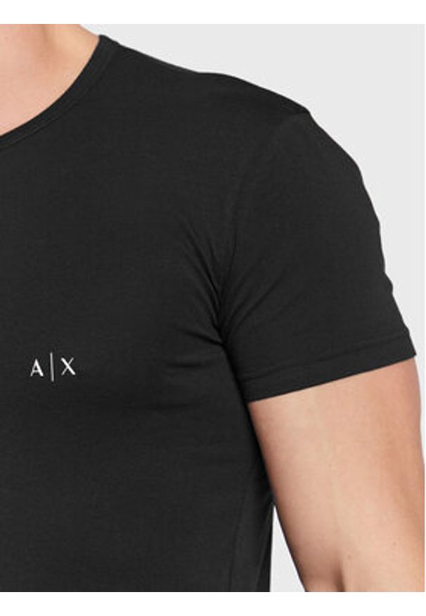 Armani Exchange Komplet t-shirtów 956005 CC282 07320 Czarny Slim Fit. Kolor: czarny. Materiał: bawełna