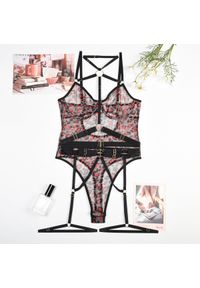 Intica - Body z kontrastowymi paseczkami na co dzień i okazje Roxine. Kolor: wielokolorowy. Materiał: materiał #1