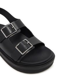 Calvin Klein Jeans Sandały Flat Molded Sandal Buckle YW0YW01785 Czarny. Kolor: czarny. Materiał: skóra #6