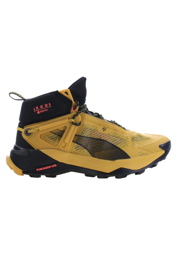 Buty trekkingowe wysokie męskie Puma Explore Nitro Mid Gtx. Kolor: czarny. Materiał: syntetyk, materiał, tkanina. Sport: turystyka piesza