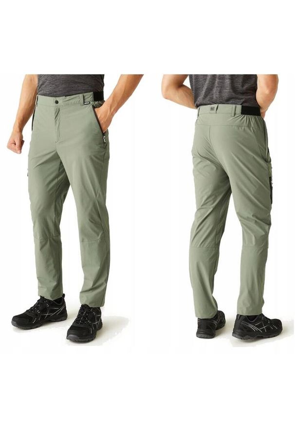 Spodnie trekkingowe dla mężczyzn Regatta Travel Light Pkaway. Kolor: zielony. Sezon: lato. Sport: turystyka piesza
