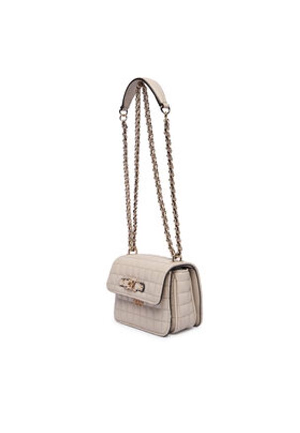 Guess Torebka Nadira Mini HWQG84 24780 Beżowy. Kolor: beżowy. Materiał: skórzane