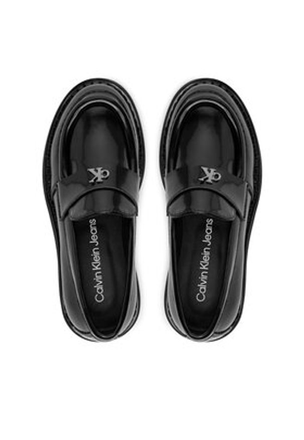 Calvin Klein Jeans Loafersy V4A4-81027-1453 M Czarny. Kolor: czarny. Materiał: skóra