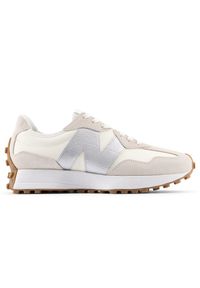 Buty damskie New Balance W327240 – beżowe. Okazja: na co dzień. Kolor: beżowy. Materiał: dresówka, guma, zamsz. Szerokość cholewki: normalna. Sezon: wiosna #1