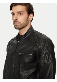 Replay - REPLAY Kurtka skórzana M8435 .000.84950 Czarny Regular Fit. Kolor: czarny. Materiał: skóra #3