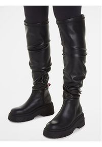 Tommy Jeans Muszkieterki Tjw Over The Knee Boots EN0EN02254 Czarny. Kolor: czarny