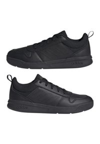 Adidas - Buty adidas Tensaur K S24032 czarne granatowe. Okazja: na co dzień. Kolor: czarny, wielokolorowy, niebieski. Materiał: syntetyk, guma, materiał. Szerokość cholewki: normalna