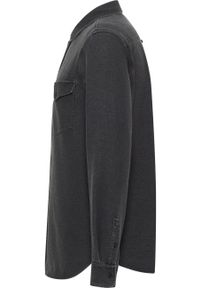 Mustang - Męska Koszula MUSTANG Clemens Knit Terry Shirt Denim Black 1014626 4000 800. Materiał: denim #7
