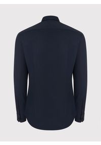 Pako Lorente - PAKO LORENTE – Granatowa gładka koszula męska. Okazja: na wesele, na ślub cywilny. Kolor: czerwony, niebieski. Materiał: bawełna, elastan. Wzór: gładki. Styl: elegancki #2