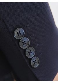 Pako Lorente - PAKO LORENTE - Granatowa marynarka jednorzędowa. Kolor: niebieski. Materiał: wełna #9