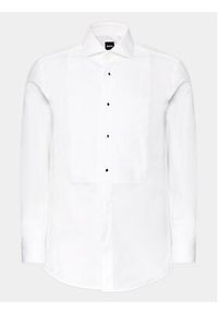 BOSS - Boss Koszula H-Hank 50512922 Biały Slim Fit. Kolor: biały. Materiał: bawełna