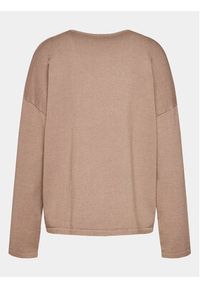 SELMARK - Selmark Komplet sweter i spodnie materiałowe Tricot P7773 Brązowy Regular Fit. Kolor: brązowy. Materiał: materiał, wiskoza #4