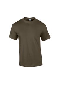 GILDAN - Ultra Bawełniana Koszulka Unisex Dla Dorosłych. Kolor: zielony. Materiał: bawełna