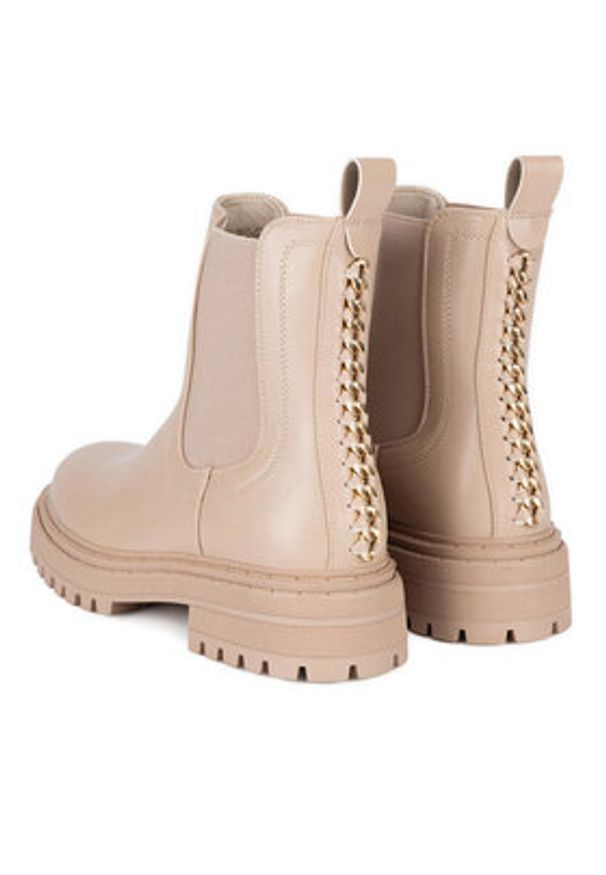 Jenny Fairy Sztyblety HY60208-1 Beżowy. Kolor: beżowy. Materiał: materiał