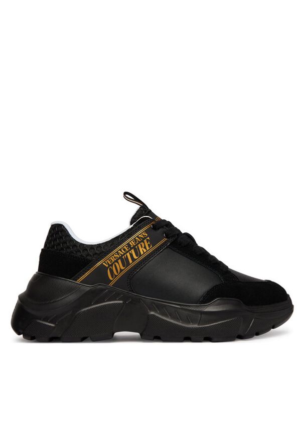 Versace Jeans Couture Sneakersy 80YA3SC2 Czarny. Kolor: czarny. Materiał: materiał