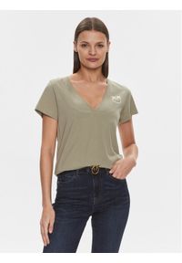 Pinko T-Shirt 102950 A1N8 Zielony Regular Fit. Kolor: zielony. Materiał: bawełna #1