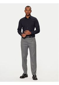 Calvin Klein Koszula K10K108229 Granatowy Slim Fit. Kolor: niebieski. Materiał: bawełna