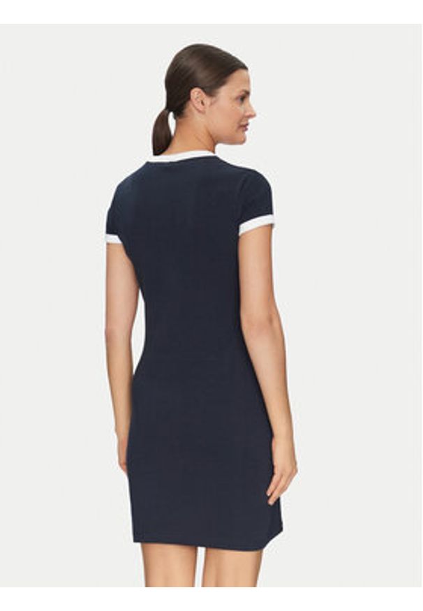 Guess Sukienka codzienna V5GK02 KCQX1 Granatowy Slim Fit. Okazja: na co dzień. Kolor: niebieski. Materiał: bawełna. Typ sukienki: proste. Styl: casual
