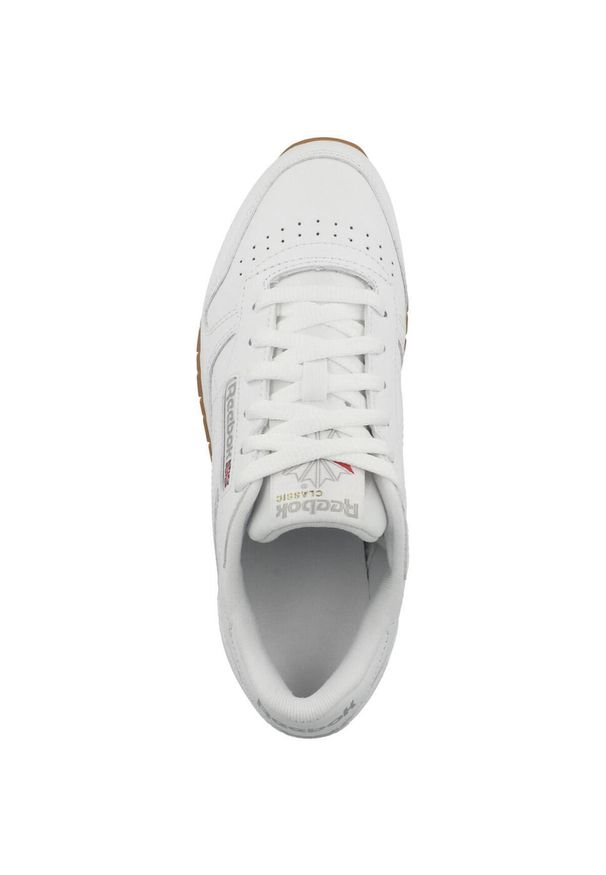 Buty do chodzenia damskie Reebok Classic Leather. Zapięcie: sznurówki. Kolor: szary, biały, wielokolorowy. Materiał: skóra, guma. Szerokość cholewki: normalna. Model: Reebok Classic. Sport: turystyka piesza