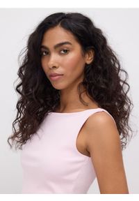 Reserved - Prążkowany top - pastelowy róż. Kolor: różowy. Materiał: prążkowany #1