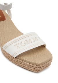 TOMMY HILFIGER - Tommy Hilfiger Espadryle Tommy Hilfiger Espad Mid Wedge FW0FW08805 Écru. Materiał: materiał