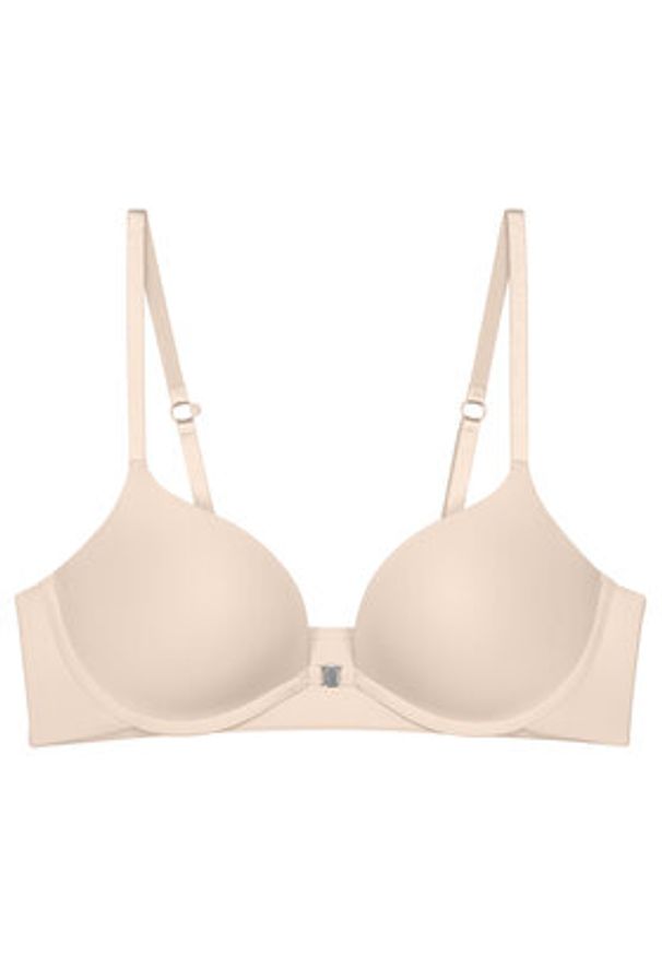 Triumph Biustonosz push-up Pure Micro 10226410 Beżowy. Kolor: beżowy. Materiał: syntetyk. Rodzaj stanika: push-up