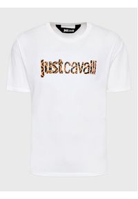 Just Cavalli T-Shirt 74OBHG02 Biały Regular Fit. Kolor: biały. Materiał: bawełna #2