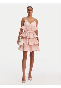 Fracomina Sukienka koktajlowa FQ26SD1007W83101 Różowy Regular Fit. Kolor: różowy. Materiał: syntetyk. Styl: wizytowy #4