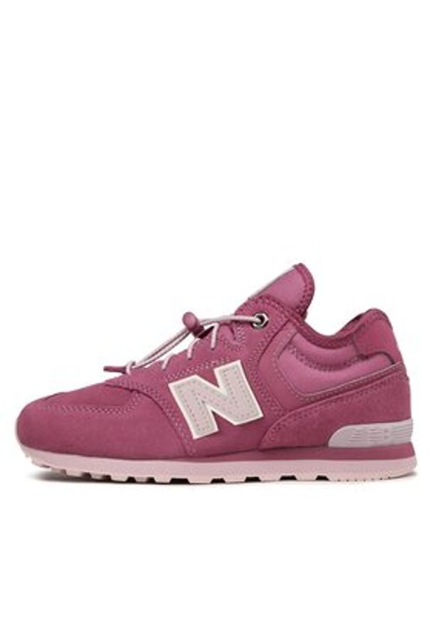 New Balance Sneakersy GV574HP1 Fioletowy. Kolor: fioletowy. Materiał: zamsz, skóra. Model: New Balance 574