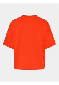 Pieces T-Shirt Chilli Summer 17118870 Pomarańczowy Loose Fit. Kolor: pomarańczowy. Materiał: syntetyk, bawełna