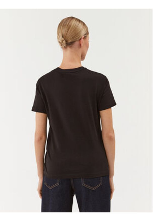 Just Cavalli T-Shirt 75PAHG06 Czarny Regular Fit. Kolor: czarny. Materiał: bawełna
