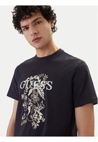 Guess T-Shirt M6GI17 K3038 Granatowy Regular Fit. Kolor: niebieski. Materiał: bawełna #4