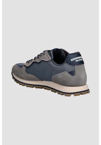 Aeronautica Militare - AERONAUTICA MILITARE Szaro-niebieskie sneakersy męskie ze skórą zamszową, Rozmiar 44. Okazja: na co dzień. Kolor: niebieski. Materiał: skóra, zamsz #5