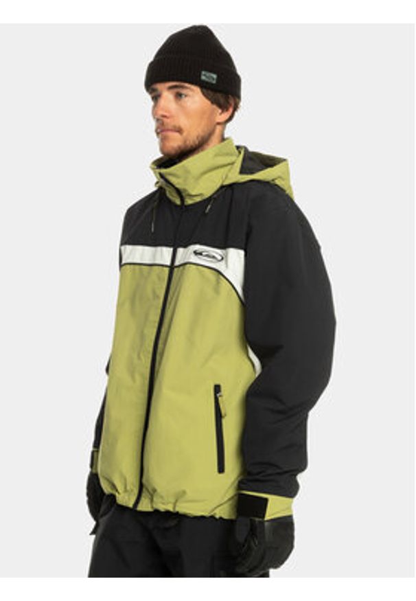 Quiksilver Kurtka narciarska Live Wire Snjt EQYTJ03408 Zielony Regular Fit. Kolor: zielony. Materiał: syntetyk. Sport: narciarstwo