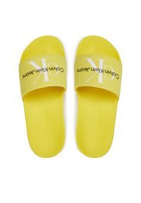 Calvin Klein Jeans Klapki Slide Monogram Co YW0YW00103 Żółty. Kolor: żółty #3
