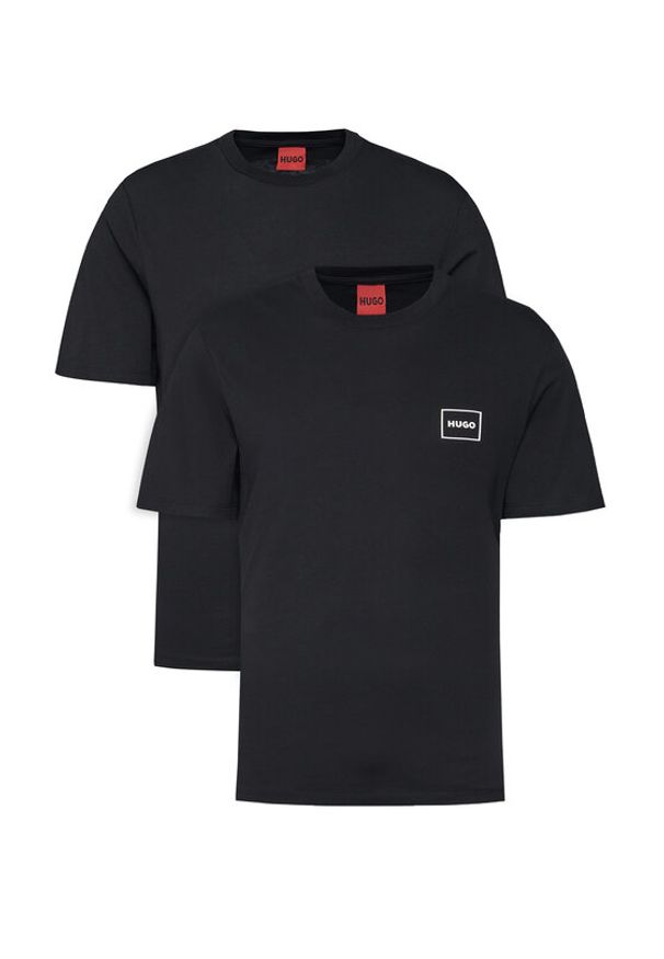 Hugo - HUGO Komplet t-shirtów Dugopak 50548566 Czarny Regular Fit. Kolor: czarny. Materiał: bawełna