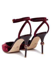 Elisabetta Franchi Szpilki SA-74L-57E2-EA4 Bordowy. Kolor: czerwony. Materiał: materiał. Obcas: na szpilce #3